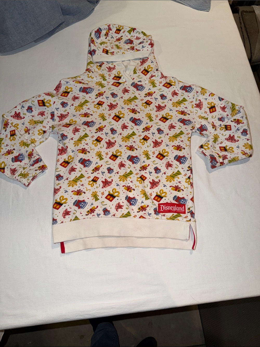 Disney Resort White Kids Hoodie with Multicolor Gift & Character Print